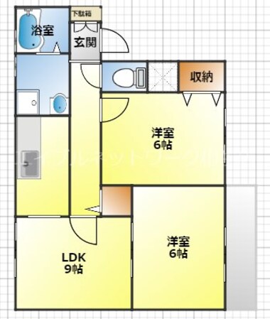 アムール正條 Ｂ棟の物件間取画像